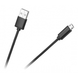 Kabel USB - microUSB M-Life czarny - 1m